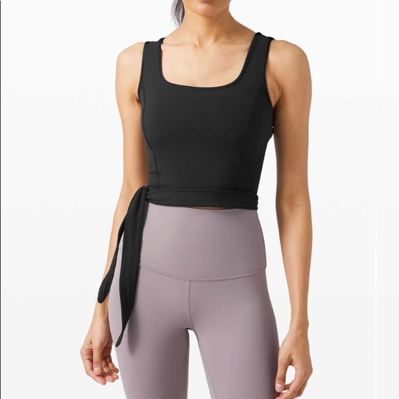 lululemon athletica Tops - Lululemon Get Centred Crop Tank, Black, 4